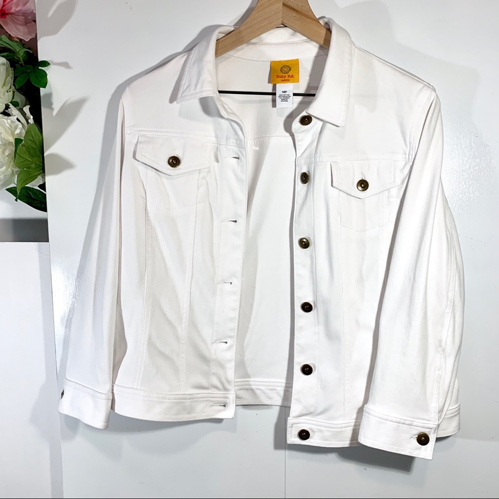 Ruby Rd. White Jean Jacket - image 3